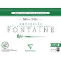 Clairefontaine | FONTAINE Extra Rough watercolour paper — 300 gsm, 46 cm x 61cm, 300 gsm, rough, 4. block of 20 sheets