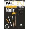 Clairefontaine | Paint'ON Multi-techniques paper — Noir (black), A4 pad, 250 gsm