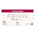 Clairefontaine | FONTAINE Cold Pressed watercolour paper — 300 gsm, 20 cm x 40 cm, 300 gsm, cold pressed, 3. block of 15 sheets