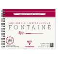 Clairefontaine | FONTAINE® watercolour paper — spiral pads ○ cold pressed ○ 300gsm, 18 cm x 24 cm, 300 gsm, cold pressed, spiral pad