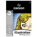 CANSON® | Illustration Paper — pure white, A4 - 21 cm x 29.7 cm, 250 gsm, smooth, pad (bound on one side)