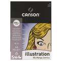 CANSON® | Illustration Paper — pure white, A3 - 29.7 cm x 42 cm, 250 gsm, smooth, pad (bound on one side)