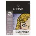 Canson Illustration Paper, A3 - 29.7 cm x 42 cm, 250 gsm, smooth, pad (bound on one side)