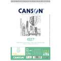 CANSON® | 1557® Spiral Sketch Pads — 120 gsm, A4 - 21 cm x 29.7 cm, 120 gsm, hot pressed (smooth), spiral pad