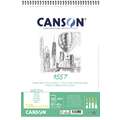 Canson 1557 Spiral Sketching Pads, A3 - 29.7 cm x 42 cm, 120 gsm, hot pressed (smooth), spiral pad