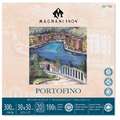 MAGNANI 1404® | PORTOFINO watercolour paper — satin, 30 cm x 30 cm, 300 gsm, pad (bound on one side), 3. pad with 20 sheets — square format