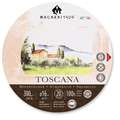 MAGNANI 1404® | TOSCANA watercolour paper — coarse grain, Ø 16cm, 300 gsm, Glued circular pad, 4. Block with 20 sheets — round format