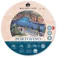 MAGNANI 1404® | PORTOFINO watercolour paper — satin, Ø 16cm, 300 gsm, Glued circular pad, 4. block with 20 sheets — round format