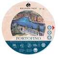 MAGNANI 1404® | PORTOFINO watercolour paper — satin, Ø 32cm, 300 gsm, Glued circular pad, 4. block with 20 sheets — round format
