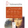 Hahnemühle | Leonardo watercolour paper — block, 24 cm x 32 cm, block (glued on 4 sides), 600 gsm, 3. Rough