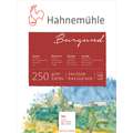Hahnemuehle Hand-Made Burgundy Watercolour Block, 20 sheets, 250gsm, 24 cm x 32 cm, block (glued on 4 sides), 250 gsm, rough