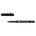 PILOT | V ball Rollerball pens — conical tips, Black, medium - 0.4 mm line width, Medium