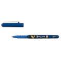 PILOT | V ball Rollerball pens — conical tips, Blue, medium - 0.4 mm line width, Medium