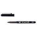 PILOT | V ball Rollerball pens — conical tips, Black, fine - 0.3 mm line width, Fine
