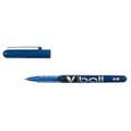 PILOT | V ball Rollerball pens — conical tips, Blue, fine - 0.3 mm line width, Fine
