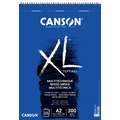 Canson XL Mixed Media Paper, A2 - 42 cm x 59.4 cm, 300 gsm, hot pressed (smooth), spiral pad