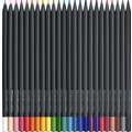 Faber-Castell Black Edition Colouring Pencil Sets, 24 crayons