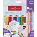 FABER-CASTELL | Colour Grip Crayons — Unicorn sets, 18 + 6 set