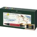 FABER-CASTELL | Pitt Artist Pen Dual Markers — cardboard box sets, Basic, 1. Set of 5