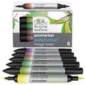 WINSOR & NEWTON™ | promarker watercolour™ markers — themed sets, foliage set - 6 markers