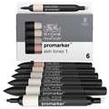 WINSOR & NEWTON™ | promarkers™ — sets of 6, Skin tones 1, set