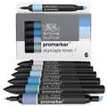 WINSOR & NEWTON™ | promarkers™ — sets of 6, Skyscape tones 1, set