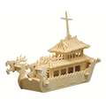 PEBARO | Wooden Construction Kits — various designs, Dragon boat, 38 x 15 cm, 142 parts