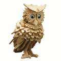 PEBARO | Wooden Construction Kits — various designs, Owl, 10 x 18 cm, 147 parts