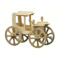 PEBARO | Wooden Construction Kits — various designs, Vintage car, 19 x 14 cm, 19 parts