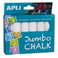 Apli Jumbo Chalk Packs, white
