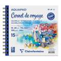 Clairefontaine Aquapad Carnet de Voyage Travel Pads, 19 cm x 20 cm, 300 gsm, cold pressed