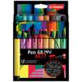 STABILO® | ARTY Pen 68 MAX Sets — various, 18 pens, 1-5 mm, bevelled tip