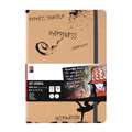 Marabu Art Journal Notebook, A4 - 21 cm x 29.7 cm, 180 gsm, hot pressed (smooth), sketchbook