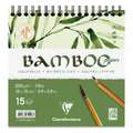 Clairefontaine | BAMBOO watercolour paper — 250 gsm, 15 cm x 15 cm, 250 gsm, cold pressed, 5. spiral pad with 15 sheets - square