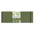 Clairefontaine | BAMBOO watercolour paper — 250 gsm, 10,5 cm x 29,7 cm, 250 gsm, cold pressed, 7. carnet de voyage (spiral) with 20 sheets - panoramic