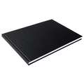 KUNST & PAPIER | Sketchbooks — 100 gsm, A4 - 21 cm x 29.7 cm, 100 gsm, Black, Landscape format, 56 sheets