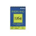Fabriano 1264 Drawing Paper Pads, A4 - 21 cm x 29.7 cm, 180 gsm, hot pressed (smooth)