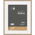 nielsen® | Skava picture frame — wood ○ ready-cut mount included, Natural oak, 40 cm x 50 cm, 40 cm x 50 cm — aperture 30 cm x 40 cm