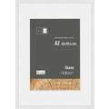 nielsen® | Skava picture frame — wood ○ ready-cut mount included, White, A2 - 42 cm x 59.4 cm, (A2) 42 cm x 59.4 cm — aperture 29.7 cm x 42 cm