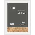 nielsen® | Skava picture frame — wood ○ ready-cut mount included, White, 60 cm x 80 cm, 60 cm x 80 cm — aperture 50 cm x 70 cm