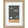 nielsen® | Skava picture frame — wood ○ ready-cut mount included, Natural oak, 13 cm x 18 cm, 13 cm x 18 cm — aperture 9 cm x 13 cm