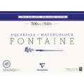 Clairefontaine | FONTAINE® watercolour paper — demi-satin (semi-glazed), 36 cm x 48 cm, 300 gsm, satin, block