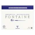 Clairefontaine | FONTAINE® watercolour paper — demi-satin (semi-glazed), 42 cm x 56 cm, 300 gsm, satin, block