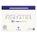 Clairefontaine | FONTAINE® watercolour paper — demi-satin (semi-glazed), 30 cm x 40 cm, 300 gsm, satin, block