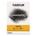 CANSON® | GRADUATE BRISTOL drawing pad — 180 gsm, A4 - 21 cm x 29.7 cm, smooth, 180 gsm