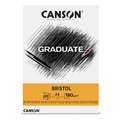 CANSON® | GRADUATE BRISTOL drawing pad — 180 gsm, A3 - 29.7 cm x 42 cm, smooth, 180 gsm