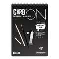 Clairefontaine Carb'On Drawing Pad, A4 - 21 cm x 29.7 cm, 120 gsm, cold pressed, spiral pad