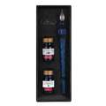 Jacques HERBIN | Glass pen & inks sets — 3 piece gift sets, Blue, set