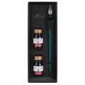 Jacques HERBIN | Glass pen & inks sets — 3 piece gift sets, Emerald, set