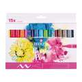 Talens Ecoline Brush Pen Marker Sets, 15 colours